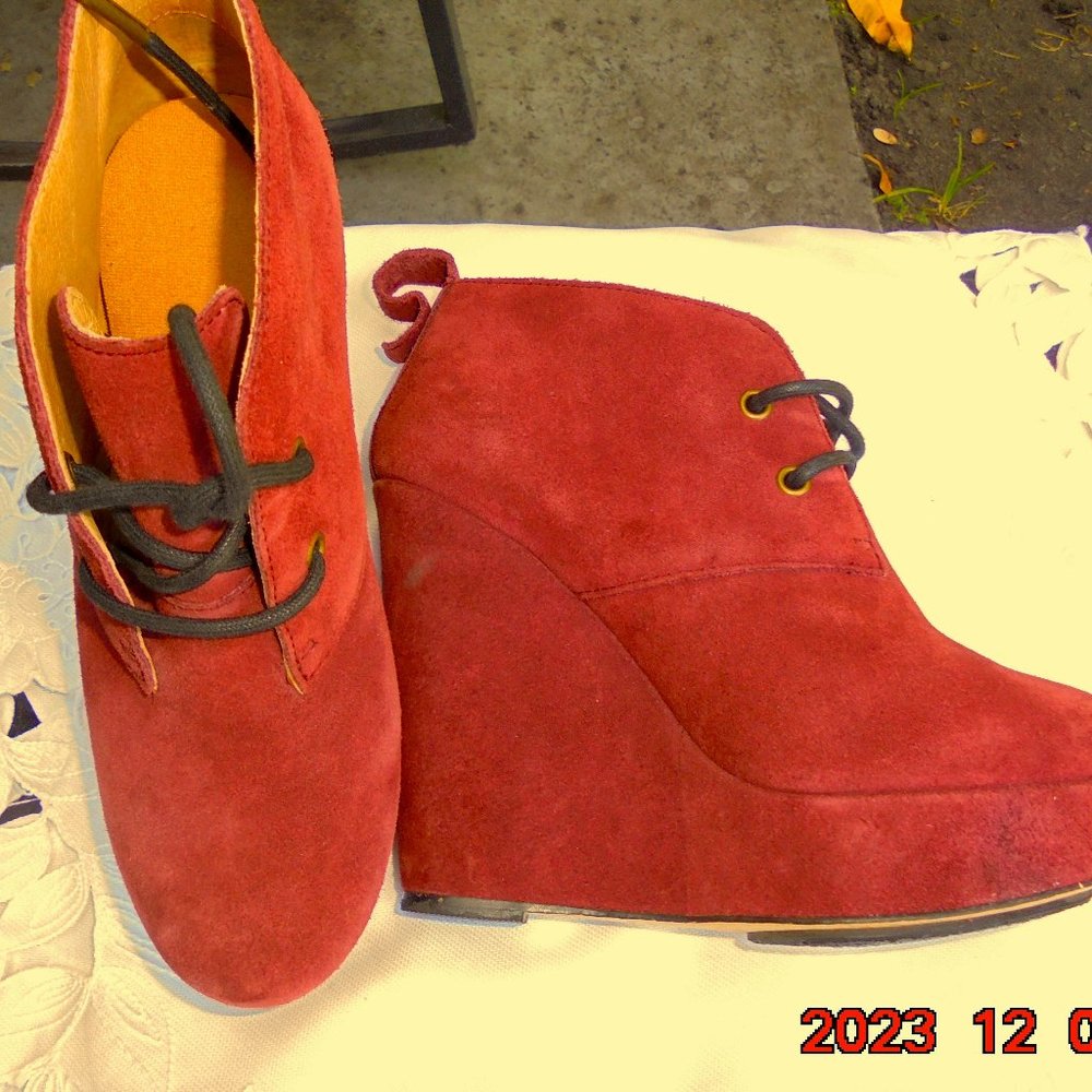 UGG Koolaburra suede platform wedge booties NEW
